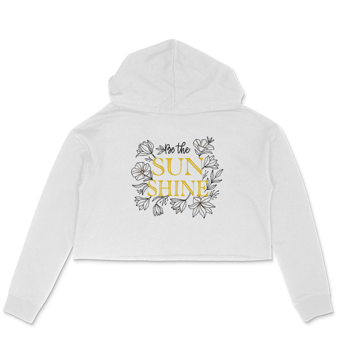 Sun Shine Crop Hoodie 320 GSM