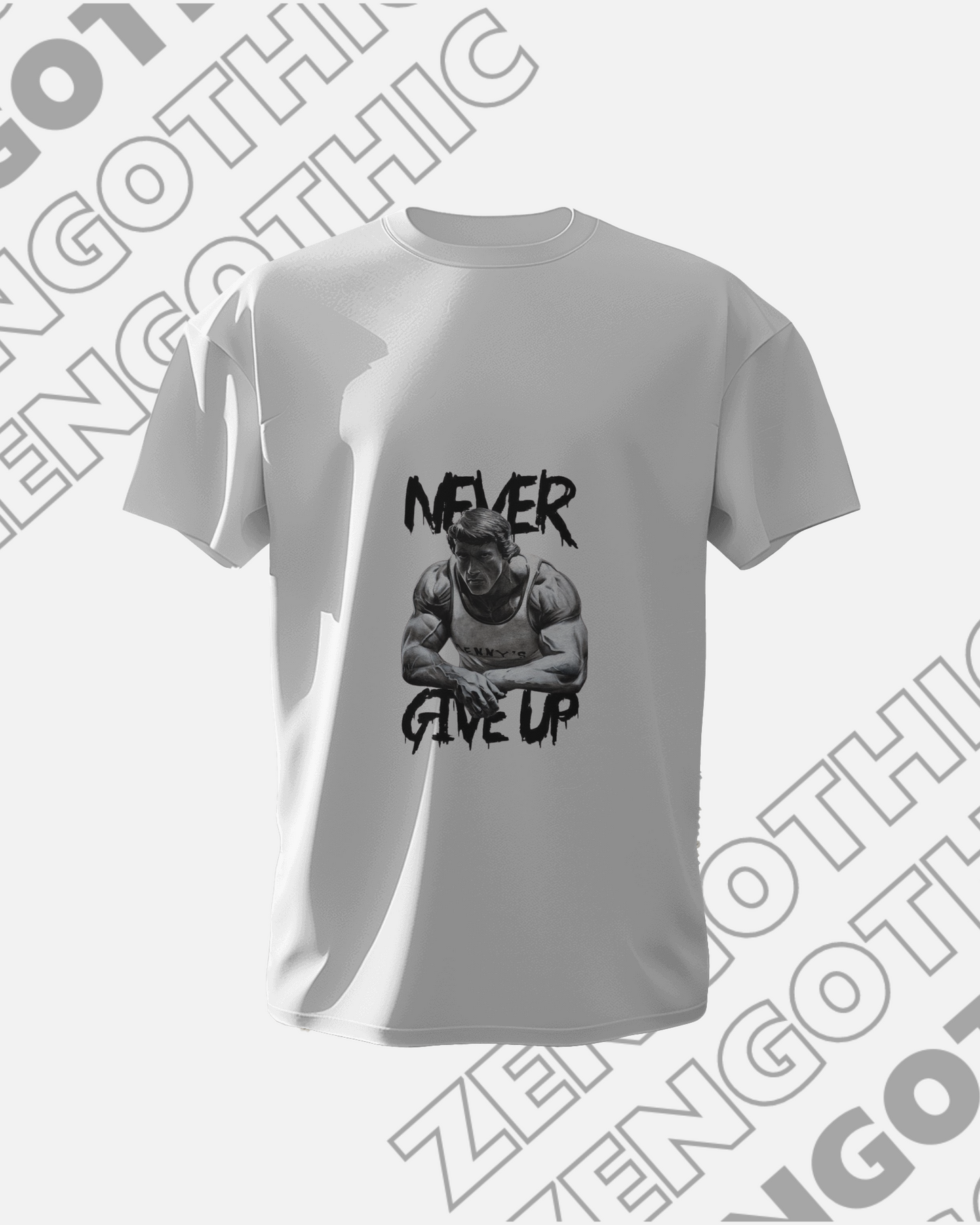 Arnold Never Give Up T-shirt 180 GSM