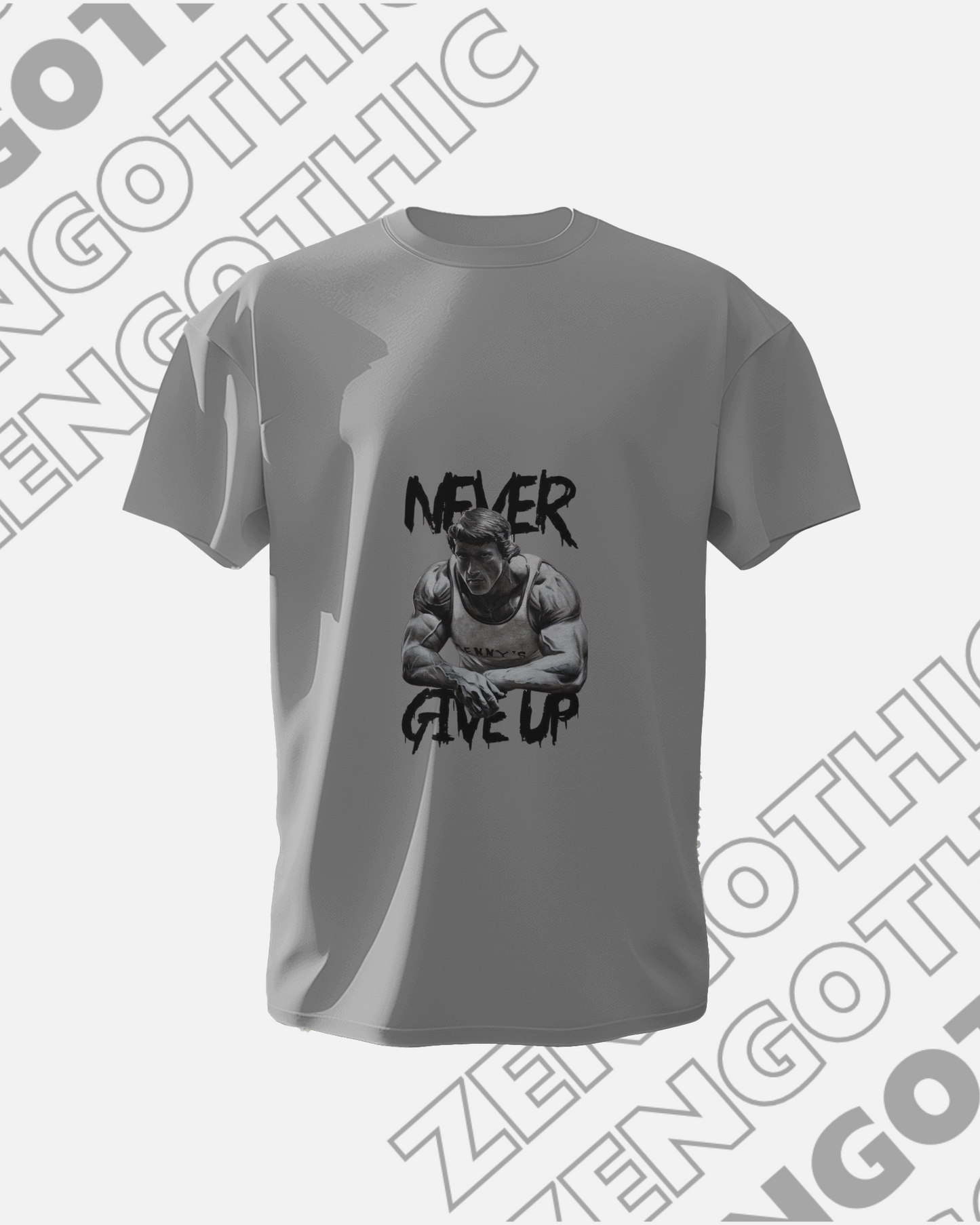 Arnold Never Give Up T-shirt 180 GSM