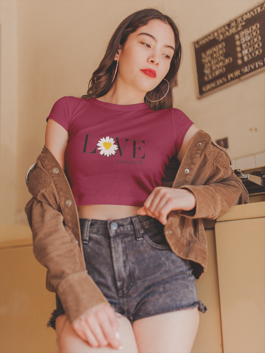 Love Yourself Crop Top 180 GSM