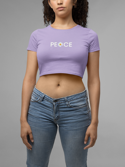 Peace Crop Top 180 GSM