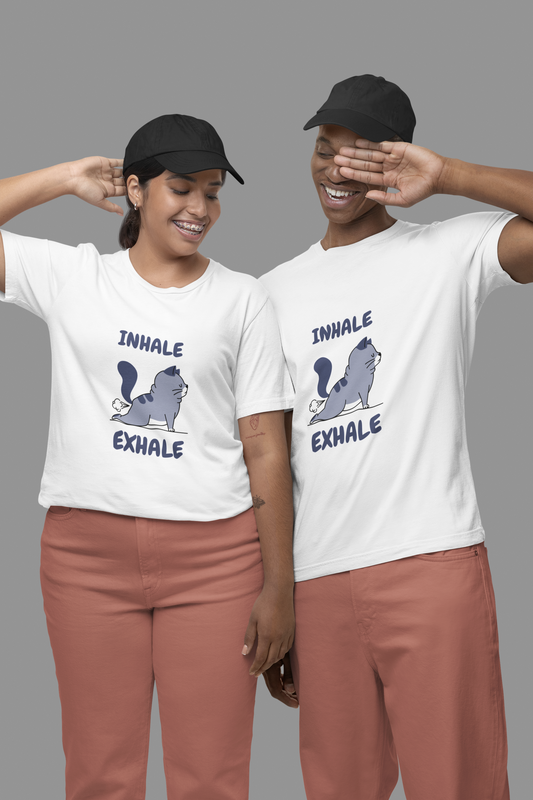 Inhale Exhale (Unisex) T-shirt 180 GSM