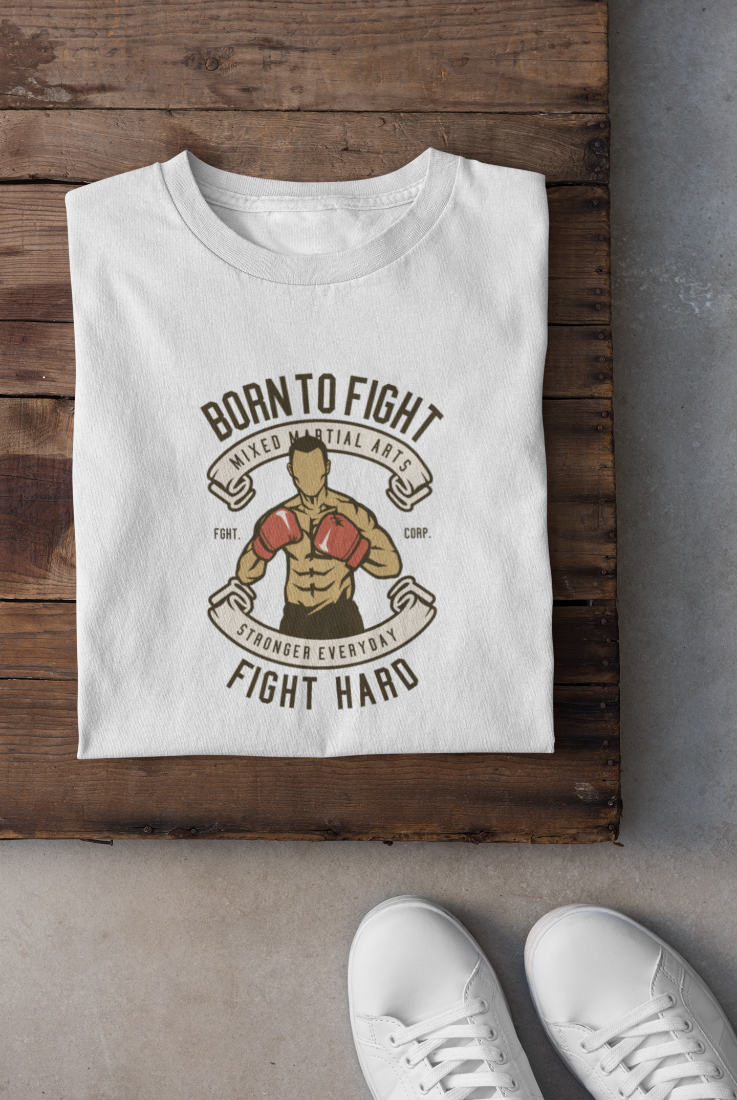 Boxer Born To Fight Unisex T-shirt 180 GSM