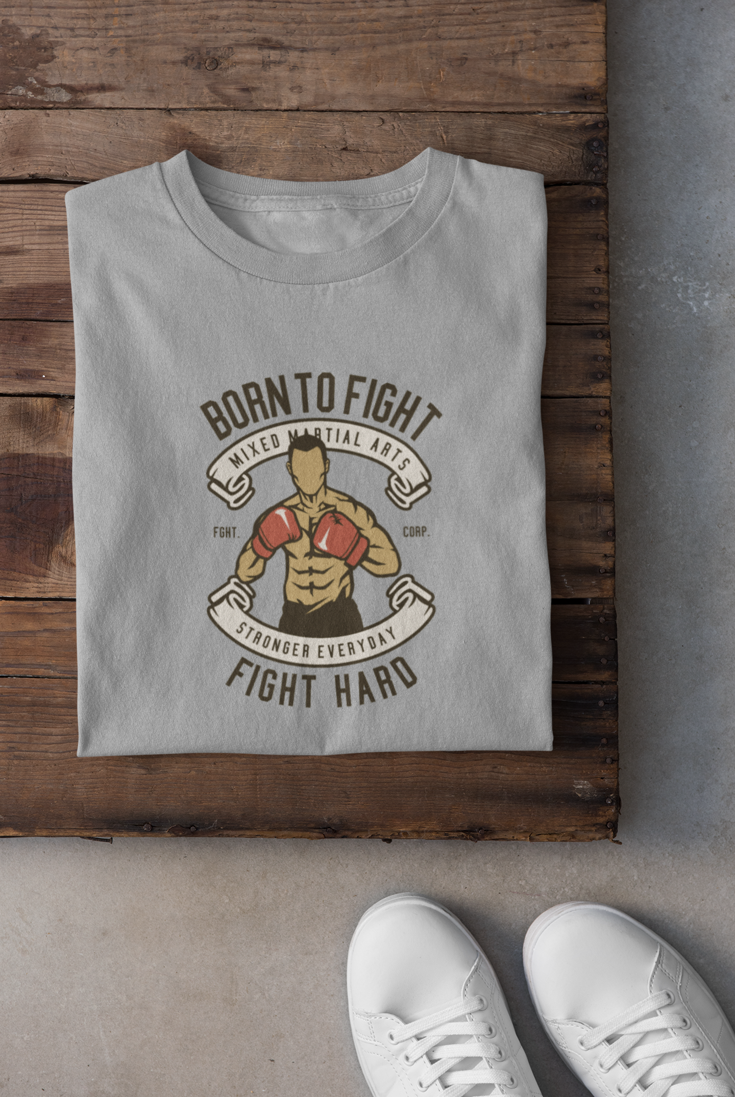 Boxer Born To Fight Unisex T-shirt 180 GSM