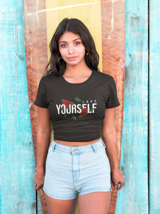 Love Yourself Crop Top 180 GSM