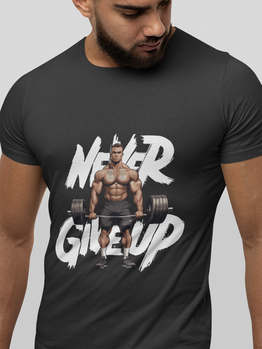 Never GiveUp T-shirt 180 GSM