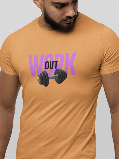 Work Out (Unisex) T-shirt 180 GSM