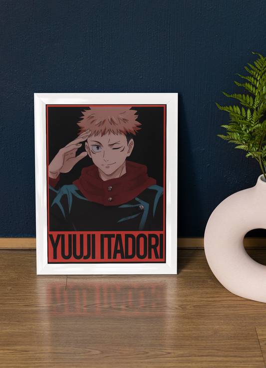 YuujiITadori  FRAMED Poster A4 Size