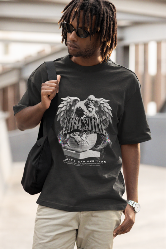 Chasing Thought Over Sized T-shirt 220 GSM