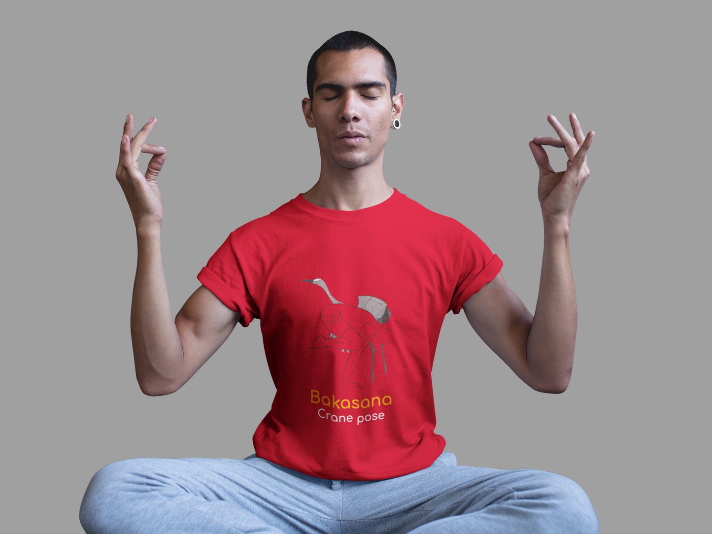 Bakasana Unisex T-shirt 180 GSM