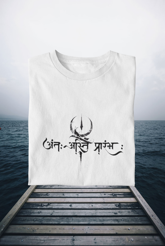 Aanth Prarambh T-shirt 180 GSM