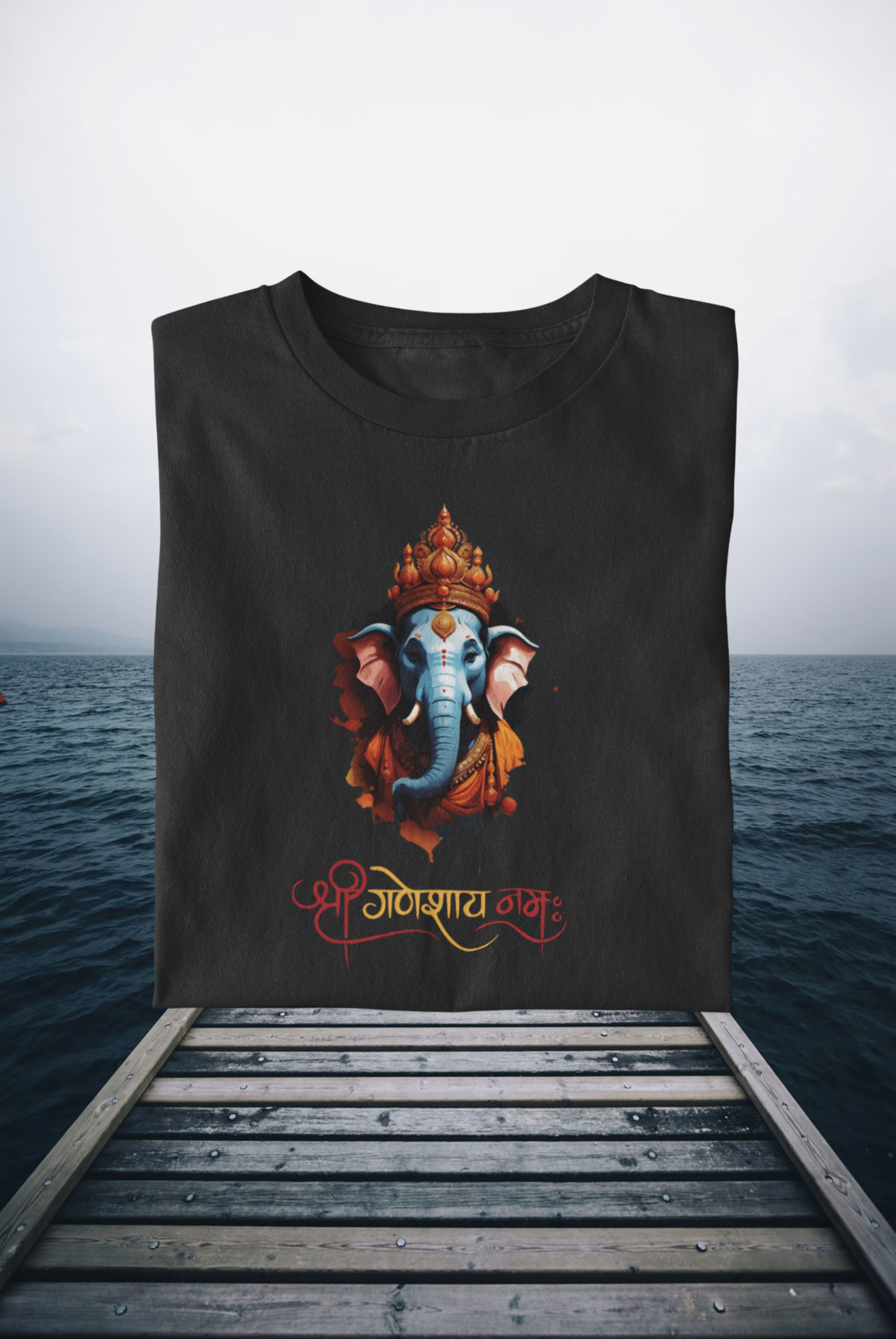 Shri Ganesh Ji T-shirt 180 GSM