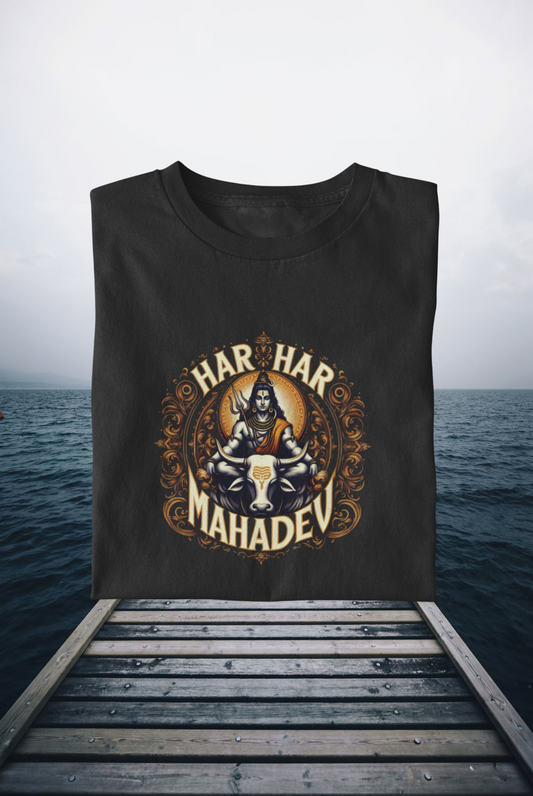 Har Har Mahadev T-shirt 180 GSM