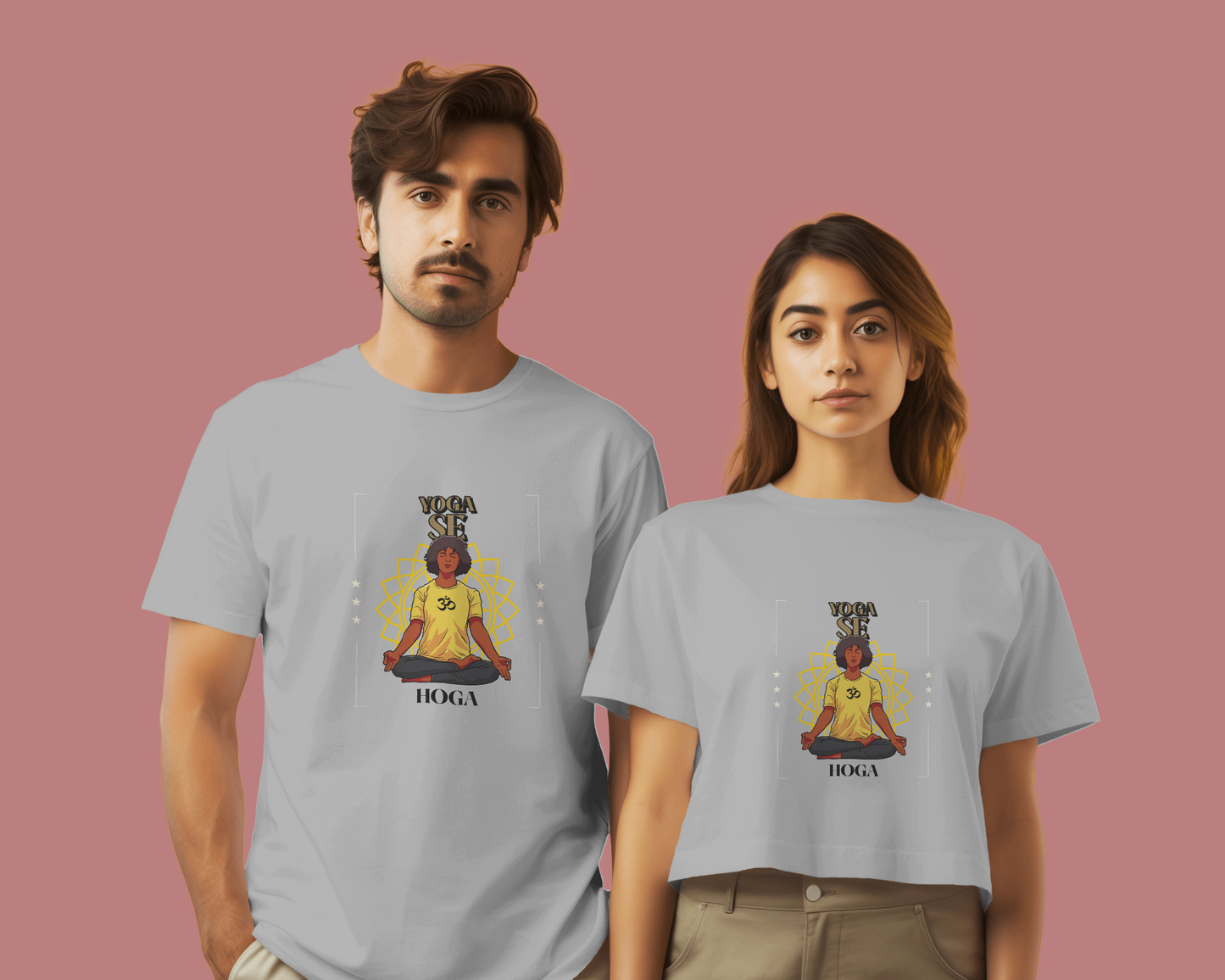 Yoga Se Hoga (Unisex) T-shirt 180 GSM